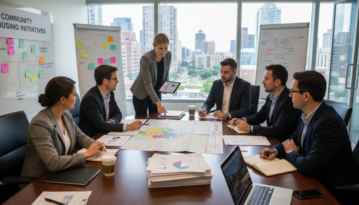 Housing advocates helping a large family find support