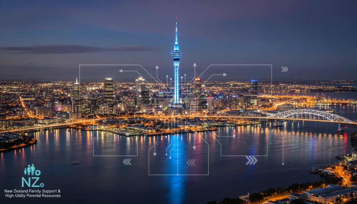 Auckland city lights representing energy consumption