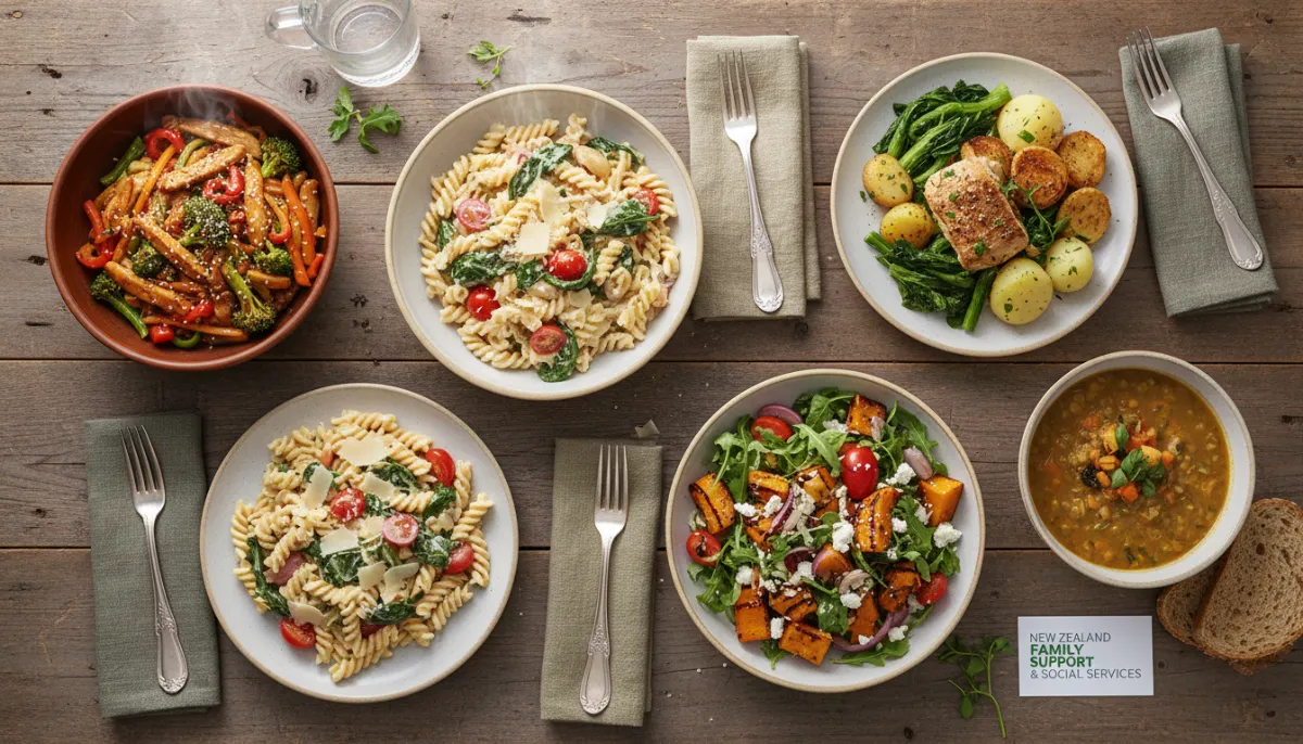 Variety of affordable meal kit recipes for NZ families
