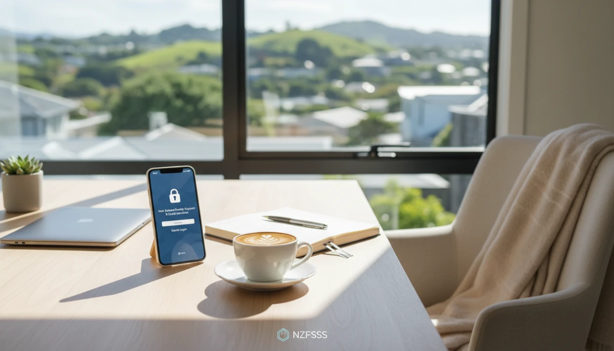 Smartphone displaying the MyMSD login page to apply for food grant online.