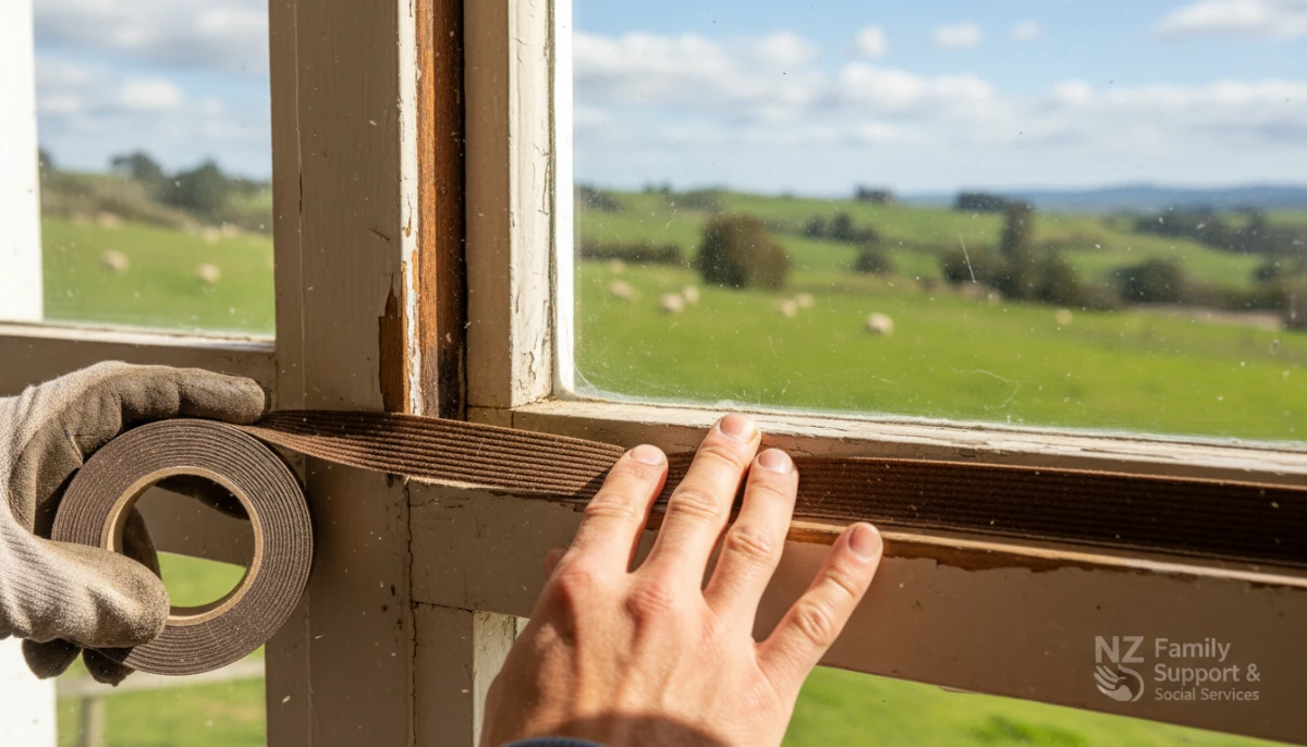 Sealing window drafts for energy efficiency