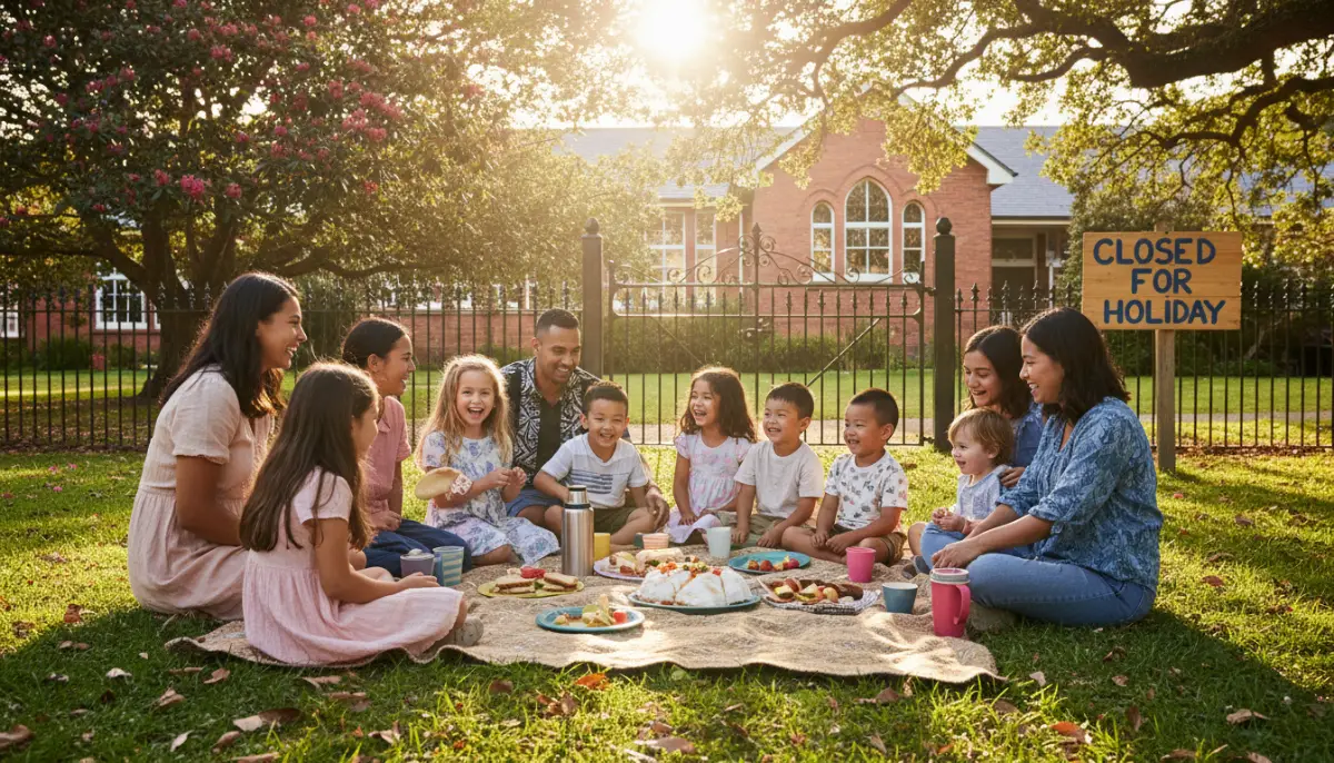 Families enjoying time off during public holiday dates nz schools