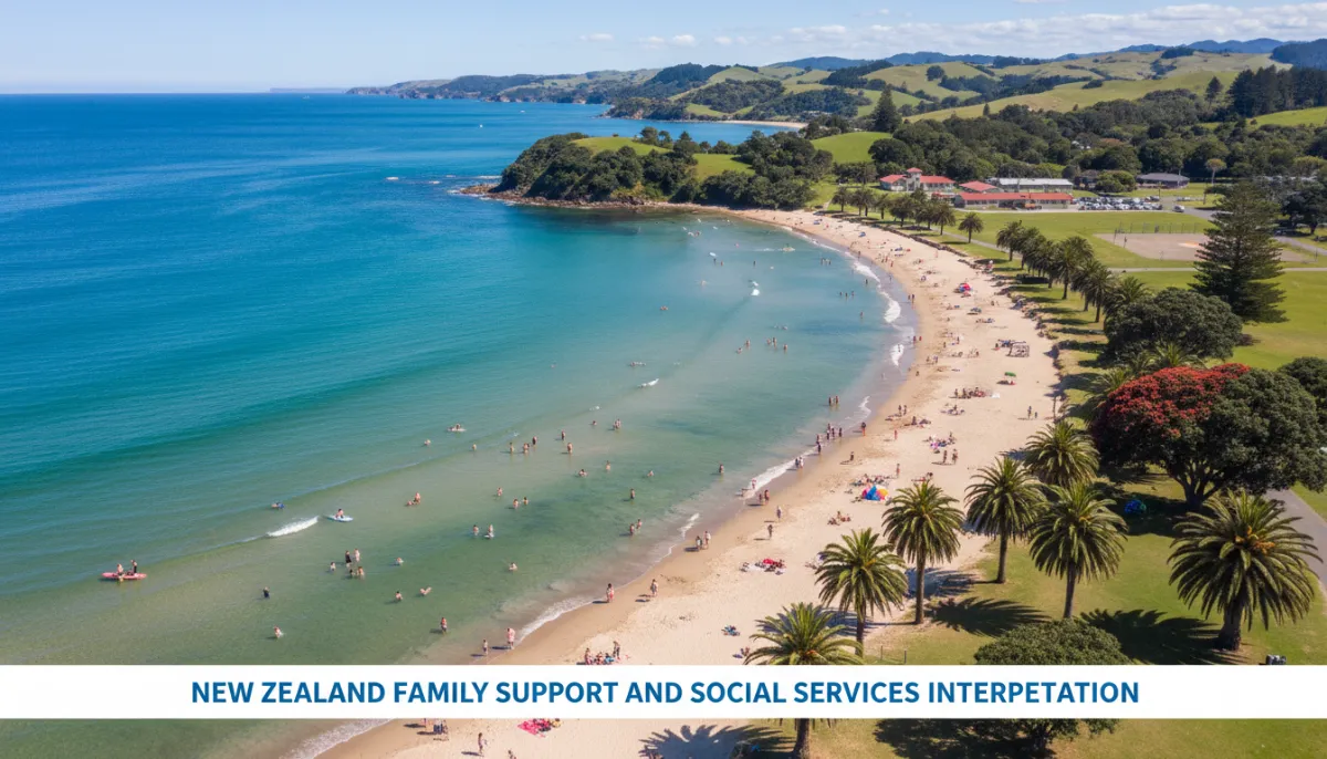 Coastal New Zealand during school public holidays