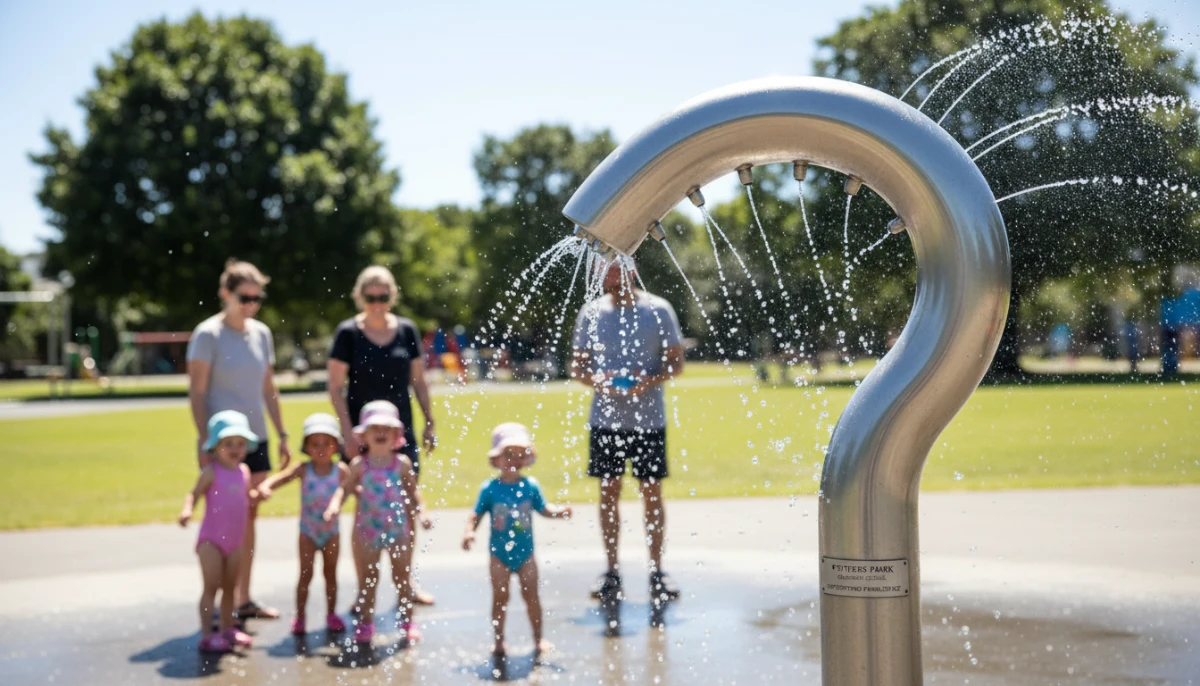 Potters Park splash pad Auckland