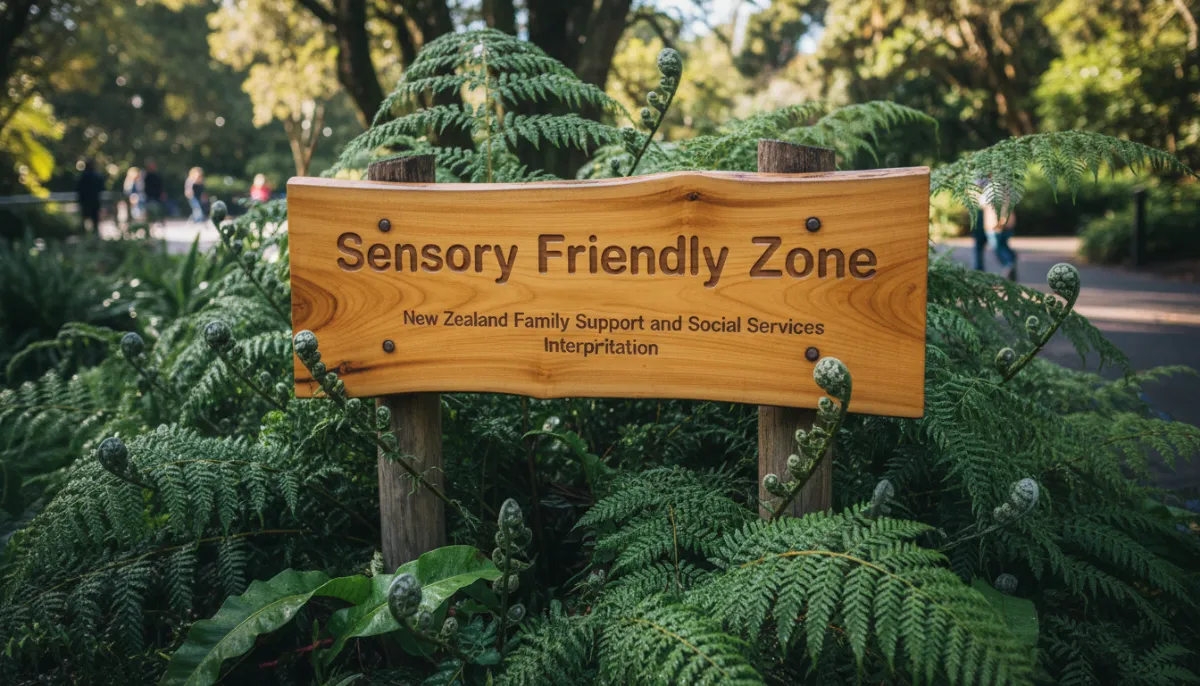 Sensory Friendly Zone signage in Wellington