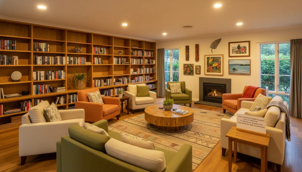 Inside a community housing facility in Auckland