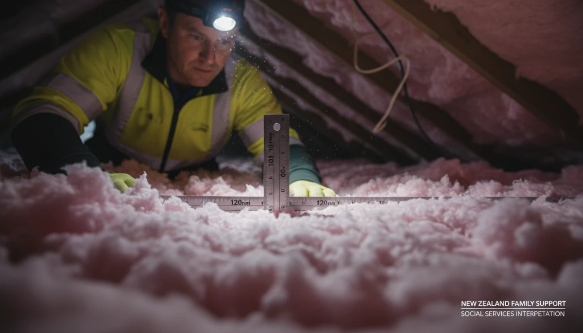 Attic insulation inspection for healthy homes compliance