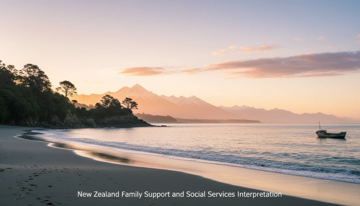 Calming New Zealand landscape representing mental wellness