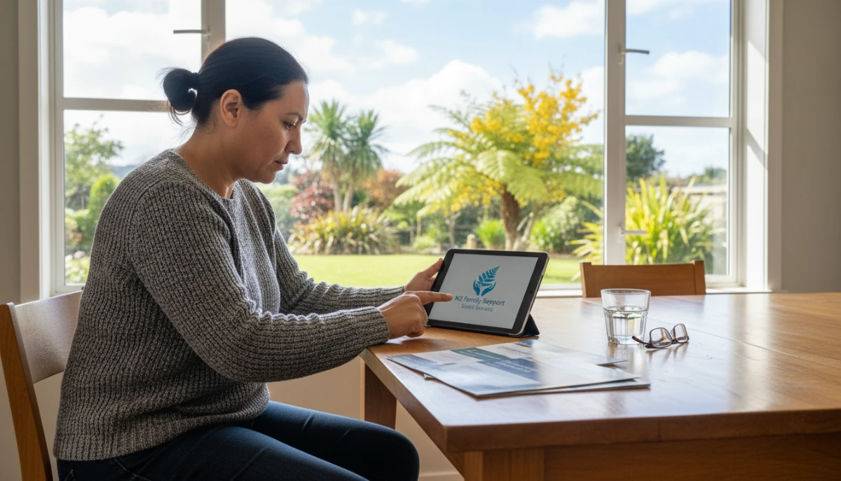 New Zealander checking health eligibility online