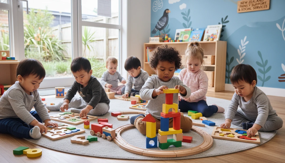 Children in a high-quality NZ daycare facility