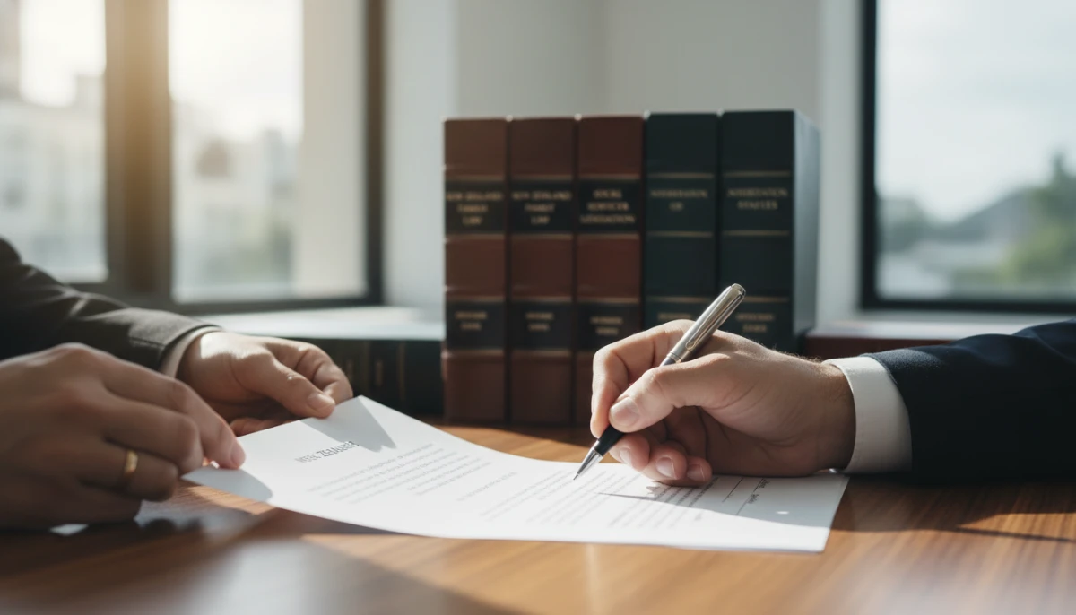 Legal advice documentation at NZ Citizens Advice Bureau