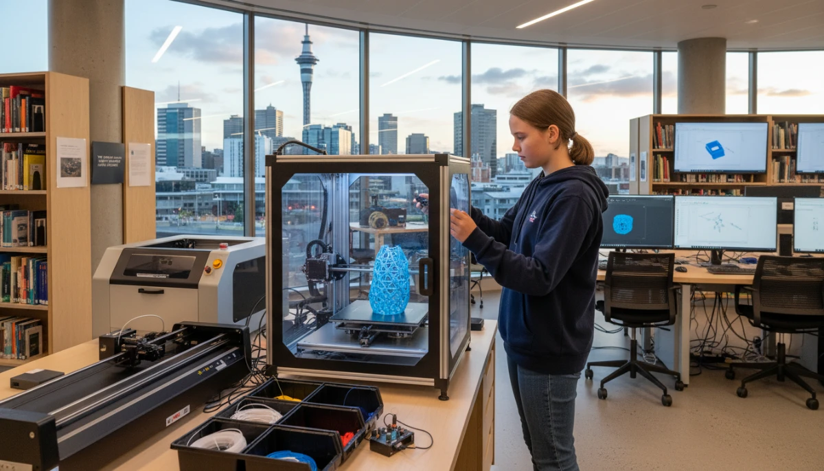 Digital literacy and makerspaces in Auckland libraries