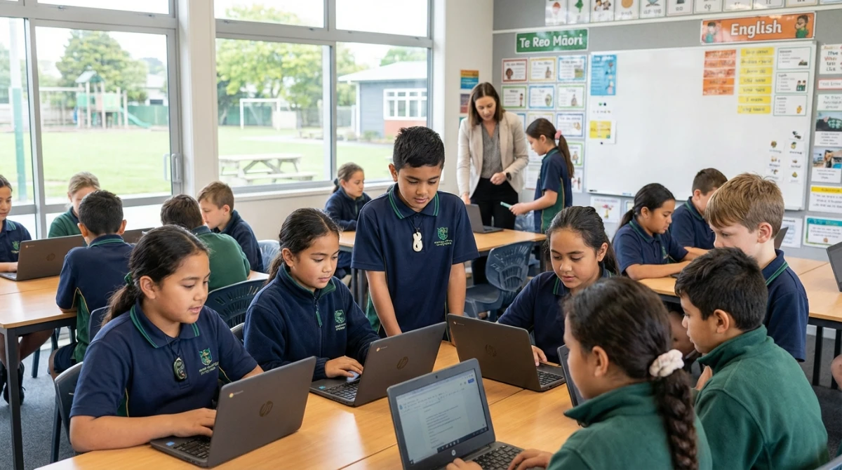 NZ school children using technology safely