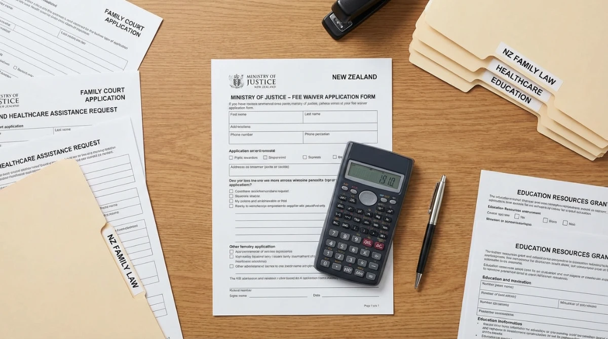applying for family court fees and waivers