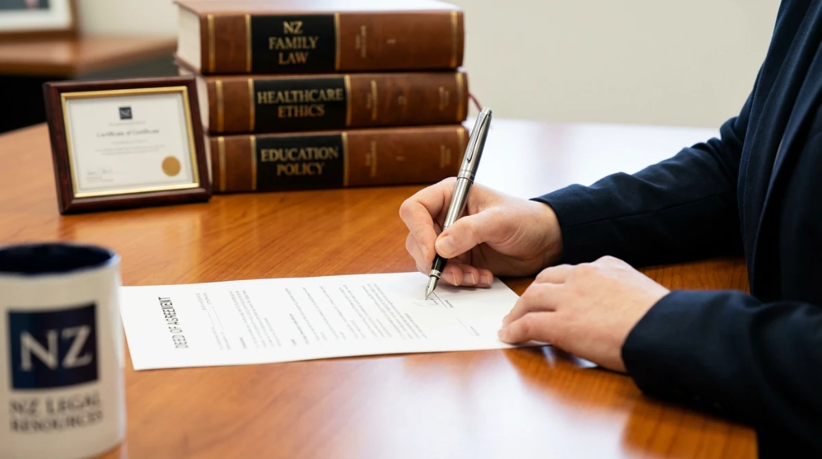 signing forms for family court fees and waivers