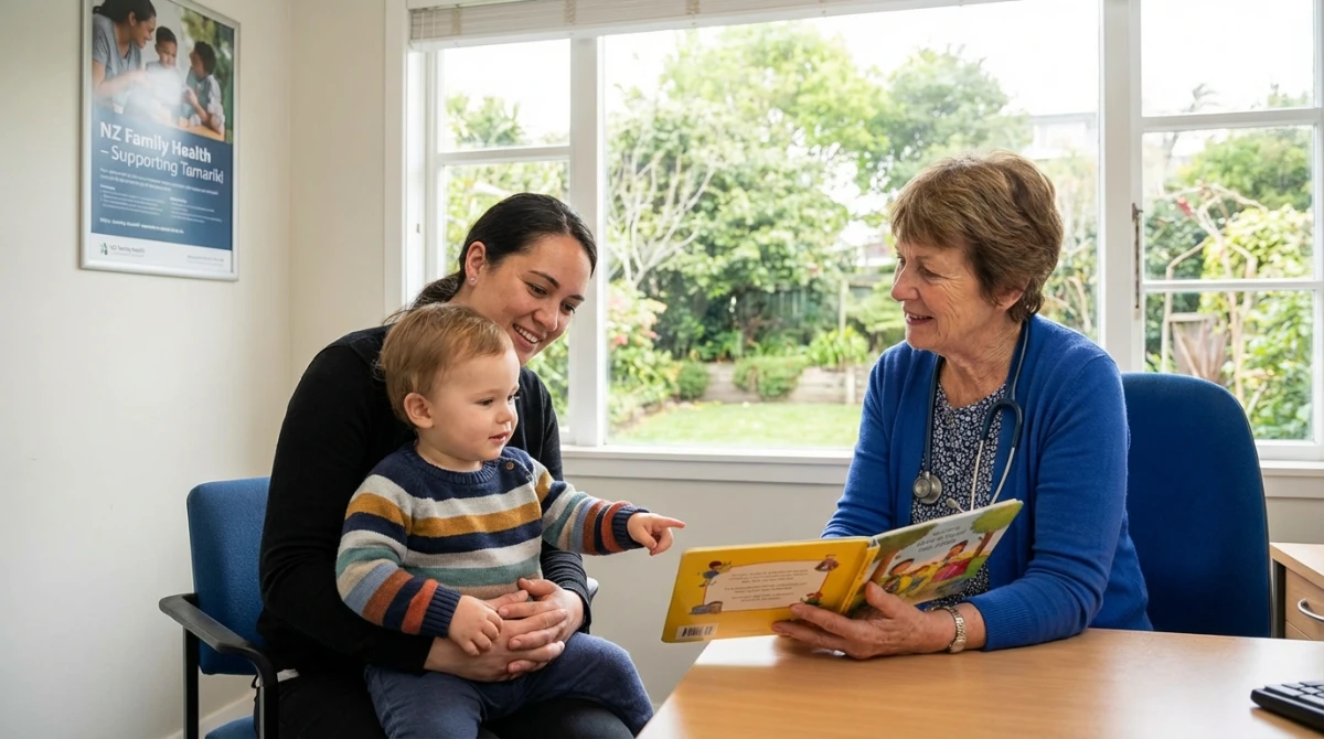 toddler receiving vaccines in NZ