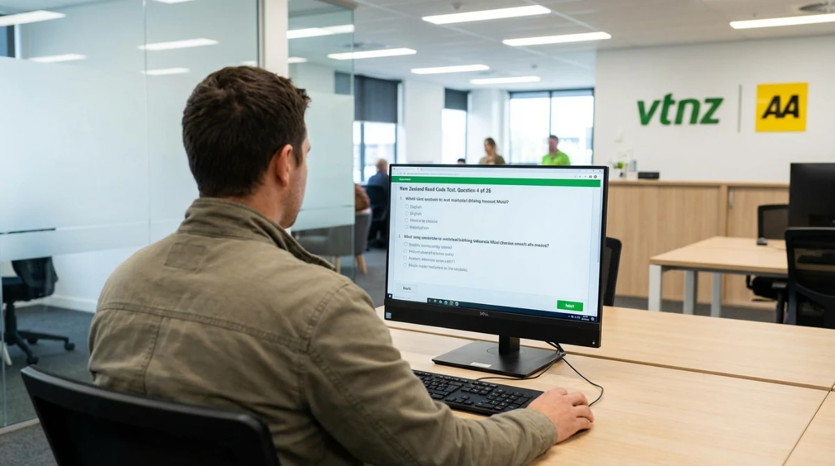 taking the theory test for how to get learners license nz