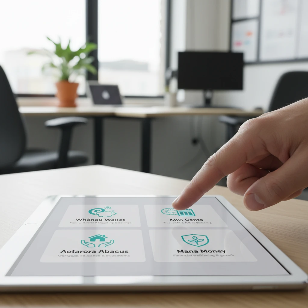 Choosing the best budgeting service in Dunedin on a tablet