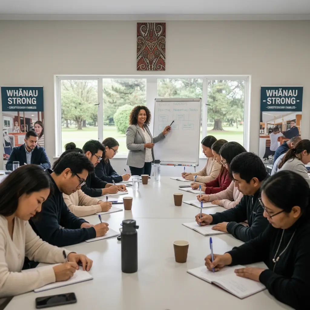 Parents attending free parenting classes Christchurch