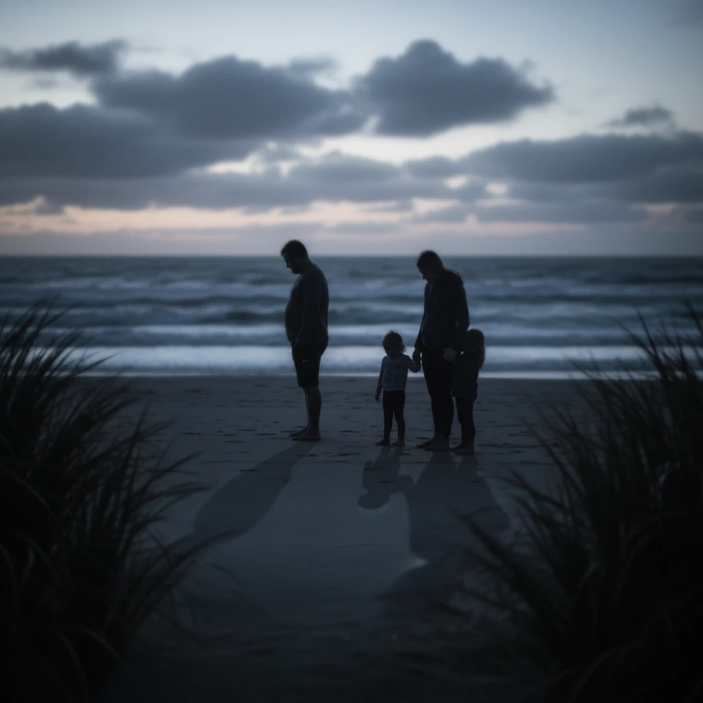 Family silhouette representing the hidden struggles of nz family violence statistics