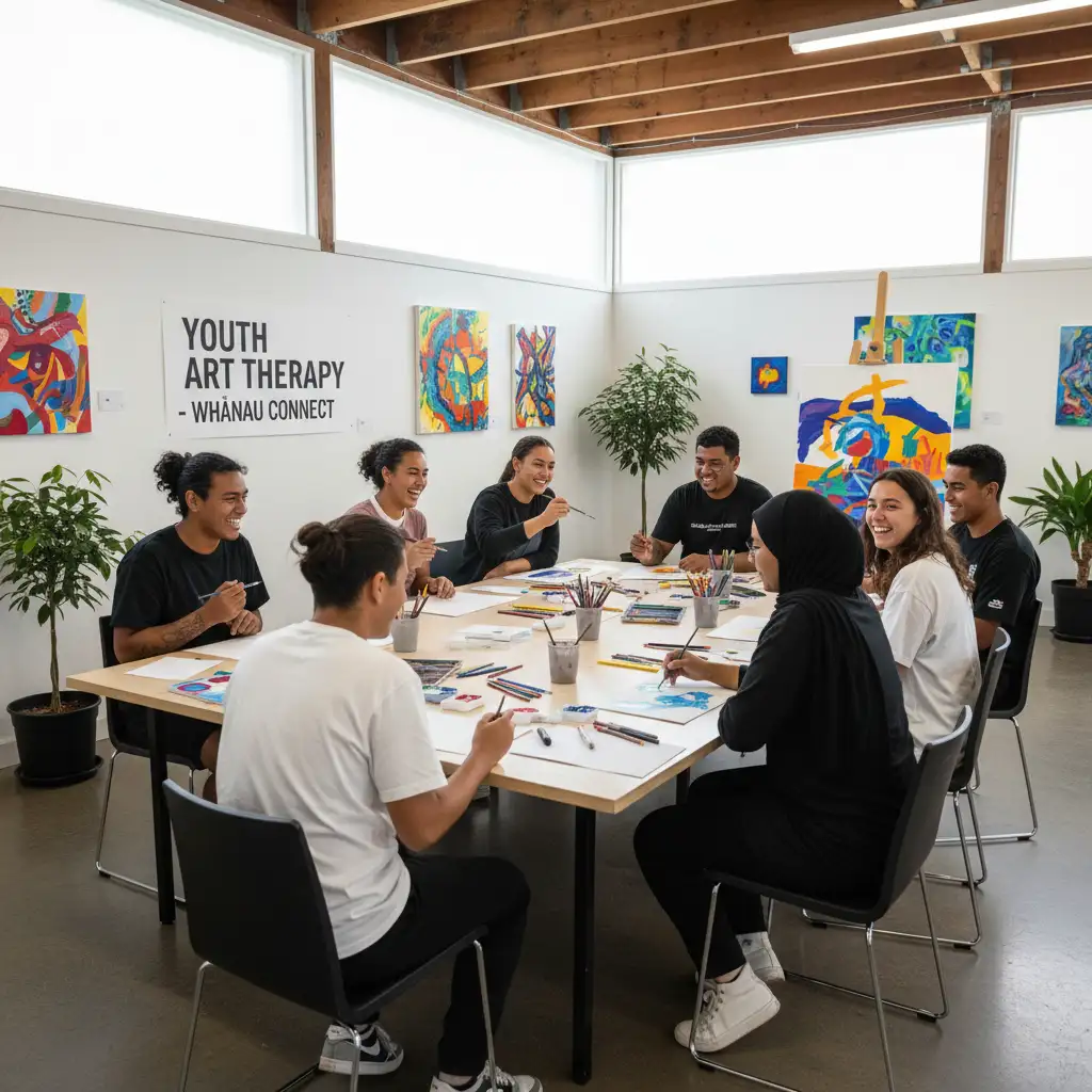Wellington youth art therapy mental health