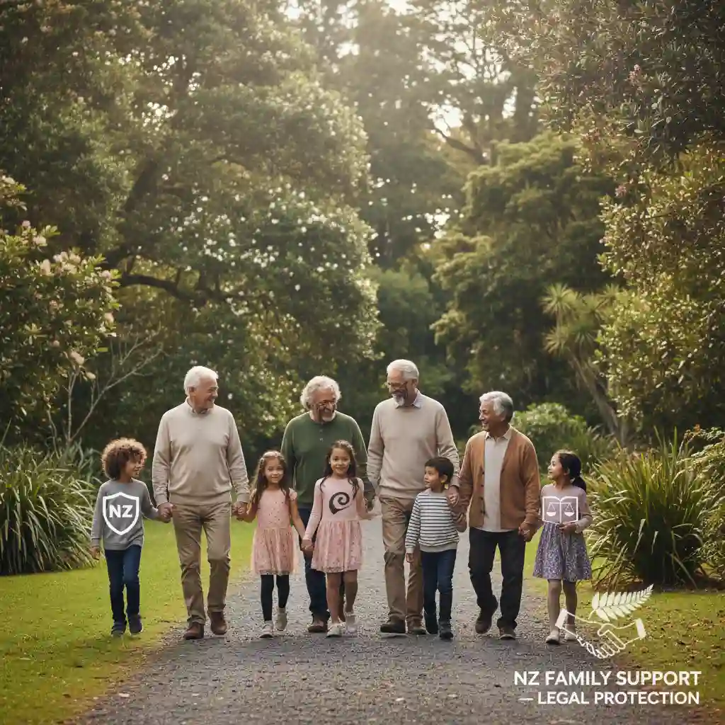 Grandparent raising grandchildren NZ – legal support in a park