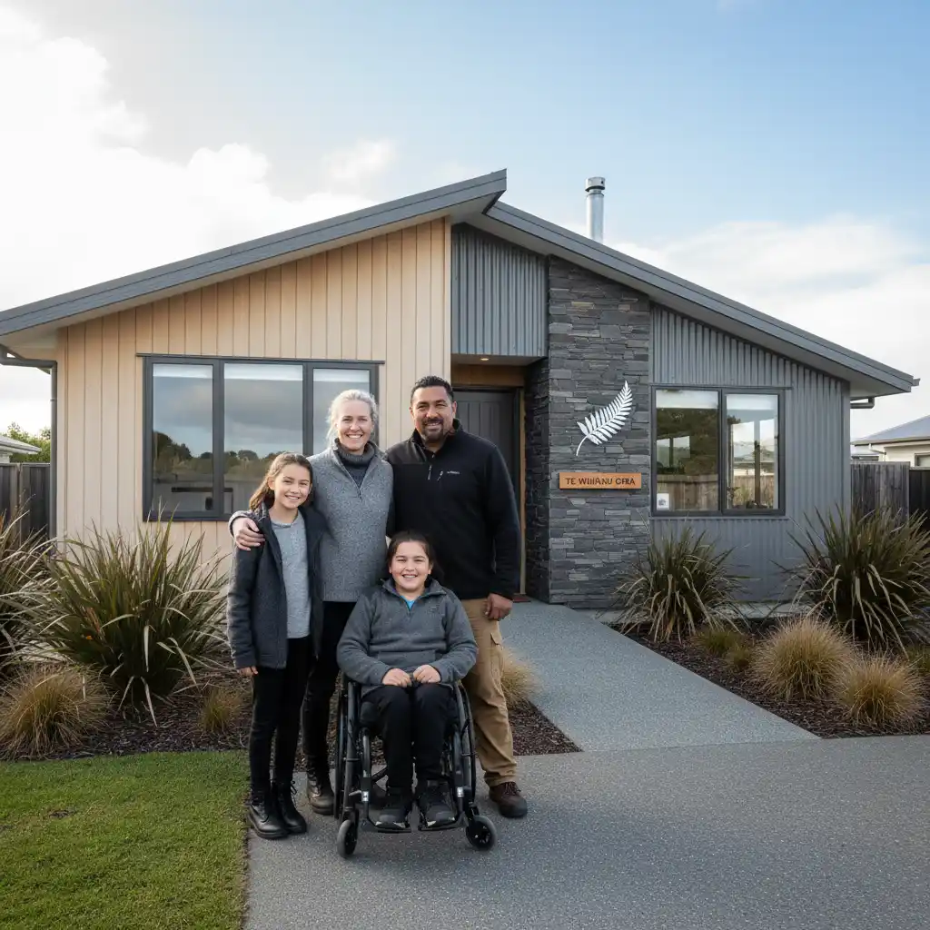 Family receiving emergency housing assistance in NZ