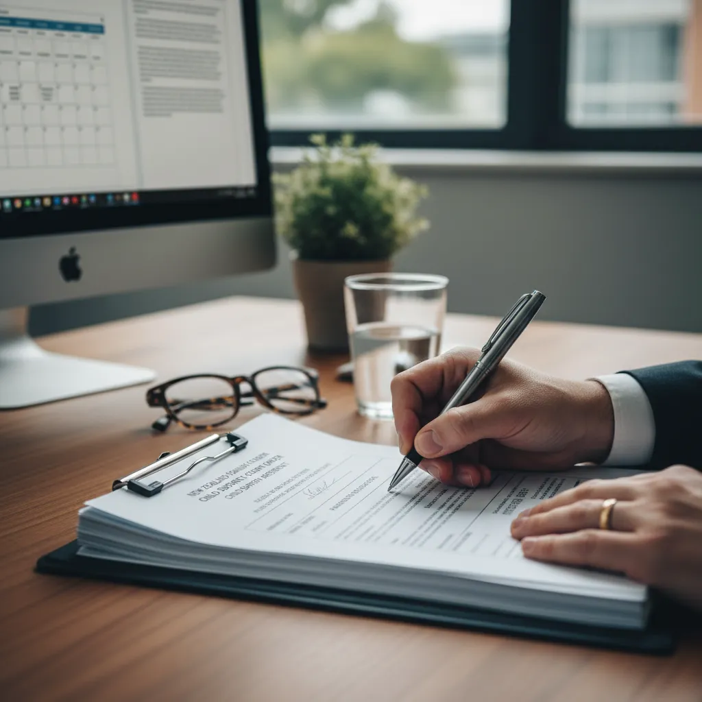 Signing legal aid application forms